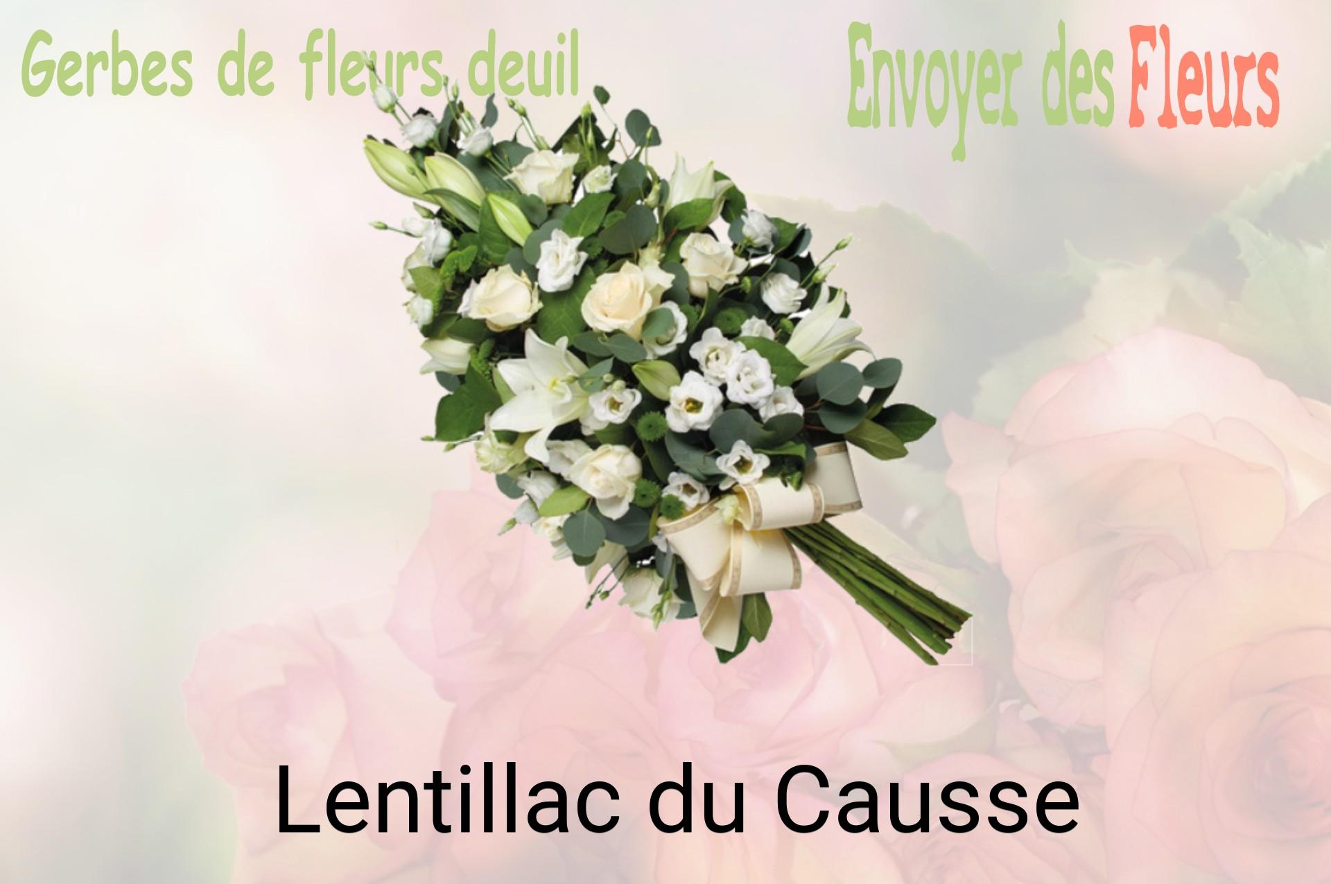 Gerbe de fleurs de deuil livrée à Lentillac-du-Causse
